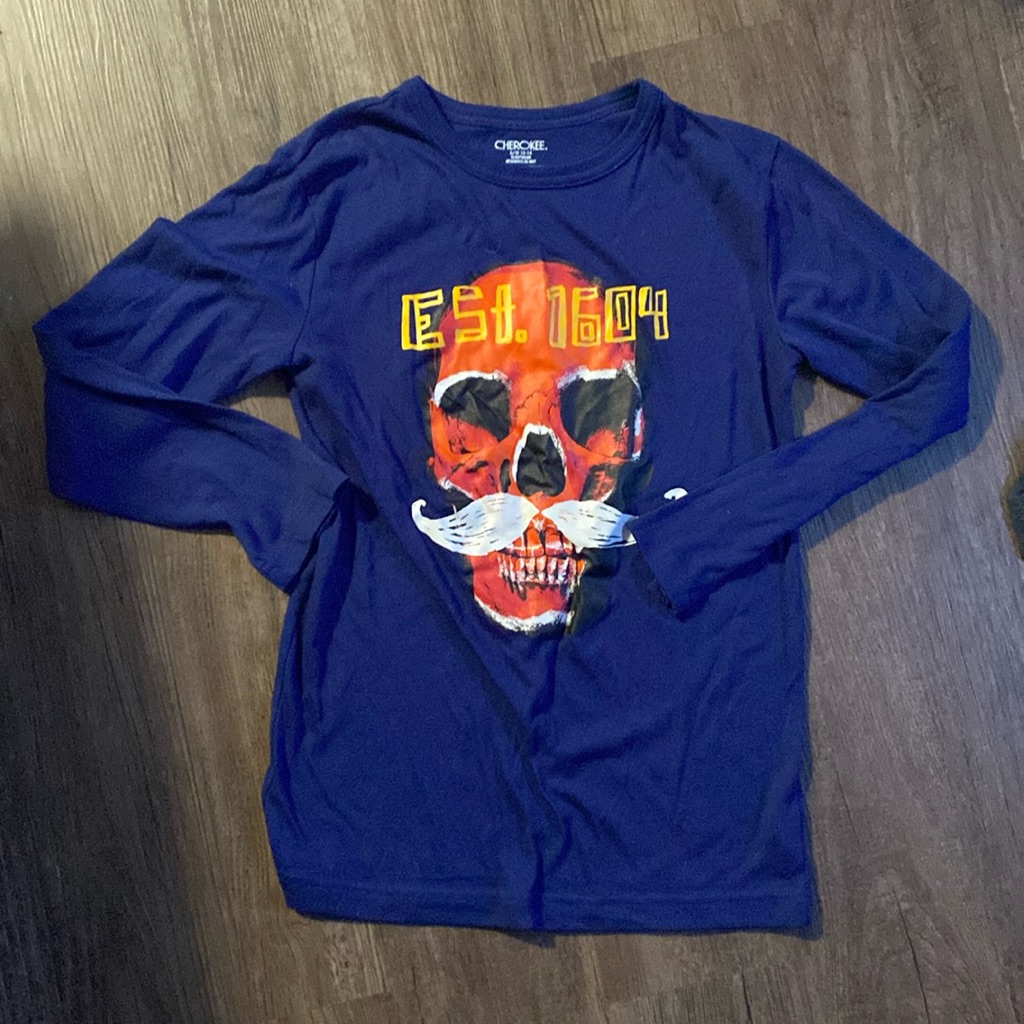 4/$20 Cherokee Long Sleeve Pajama Top. L/G 12-14